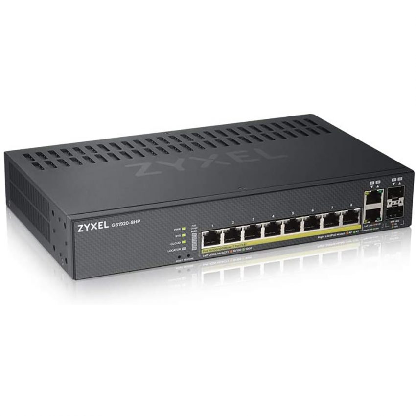 GS1920 8HPv2 SWITCH ADMINISTRABLE 8 PTS GIGA PoE 130W Telnet