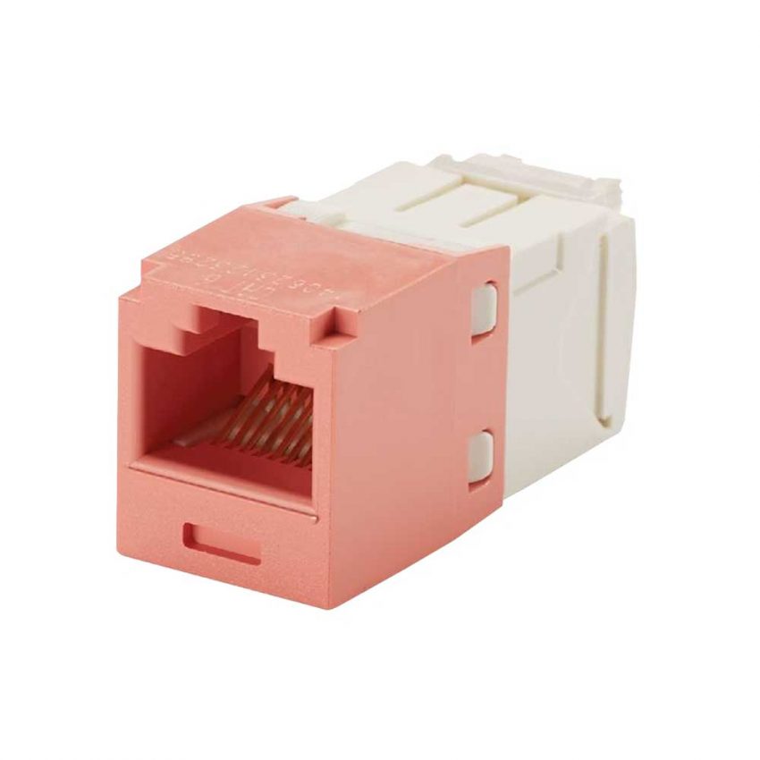 CJ6X88TGPK INSERTO KEYSTONE JACK CAT6A 8POS ROSADO