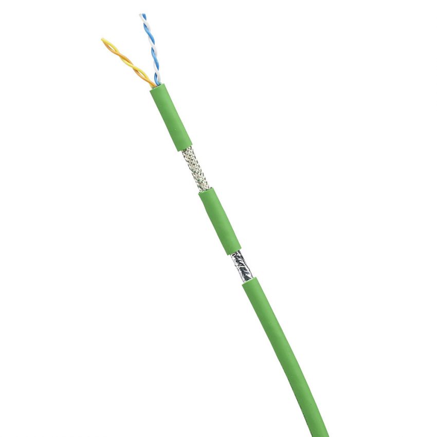 ESFLHT5C02GR-X CABLE MULTI-CONDUCTOR CAT5 SF/UTP 2PRS IND PROFINET VERDE